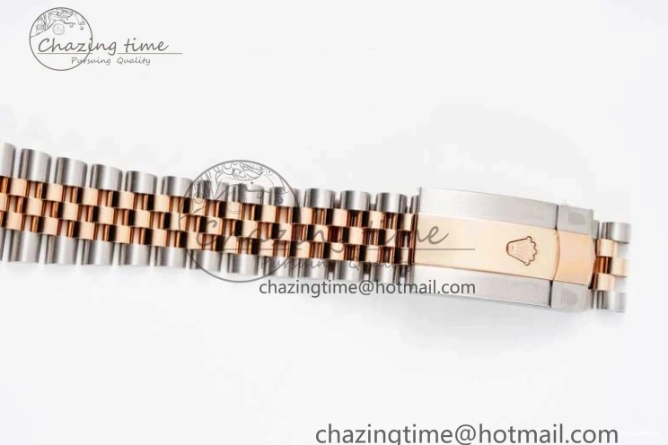 Jubilee Edition Dial VR3235 904L JDF RG V2 Steel Diamonds SS 41 RG Bracelet SS 1:1 Best DateJust Brown on 0828